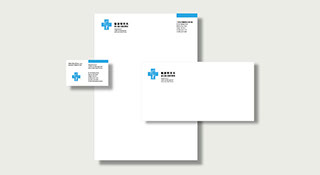醫護管理系－名片信封信紙設計